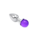 Anal Plug Ball Gem Purple