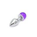 Anal Plug Ball Gem Purple