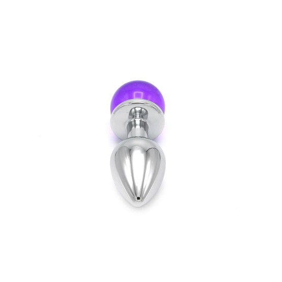 Anal Plug Ball Gem Purple