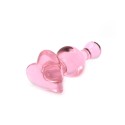 Glass Dildo Heart Love