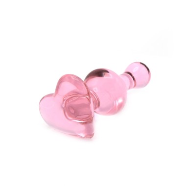 Glass Dildo Heart Love