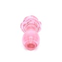 Glass Plug Rose Pink