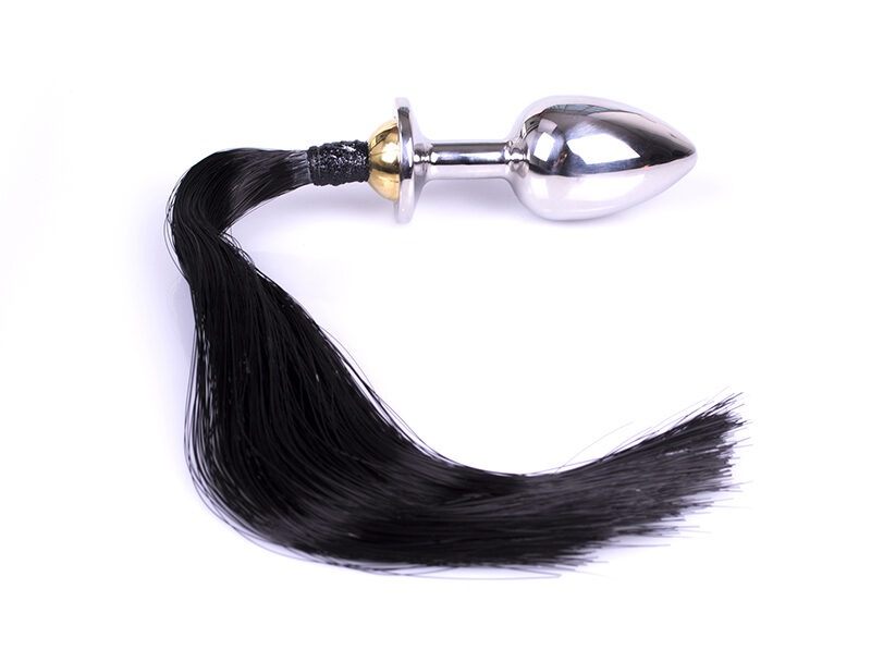 Buttplug with Horsetail - Black