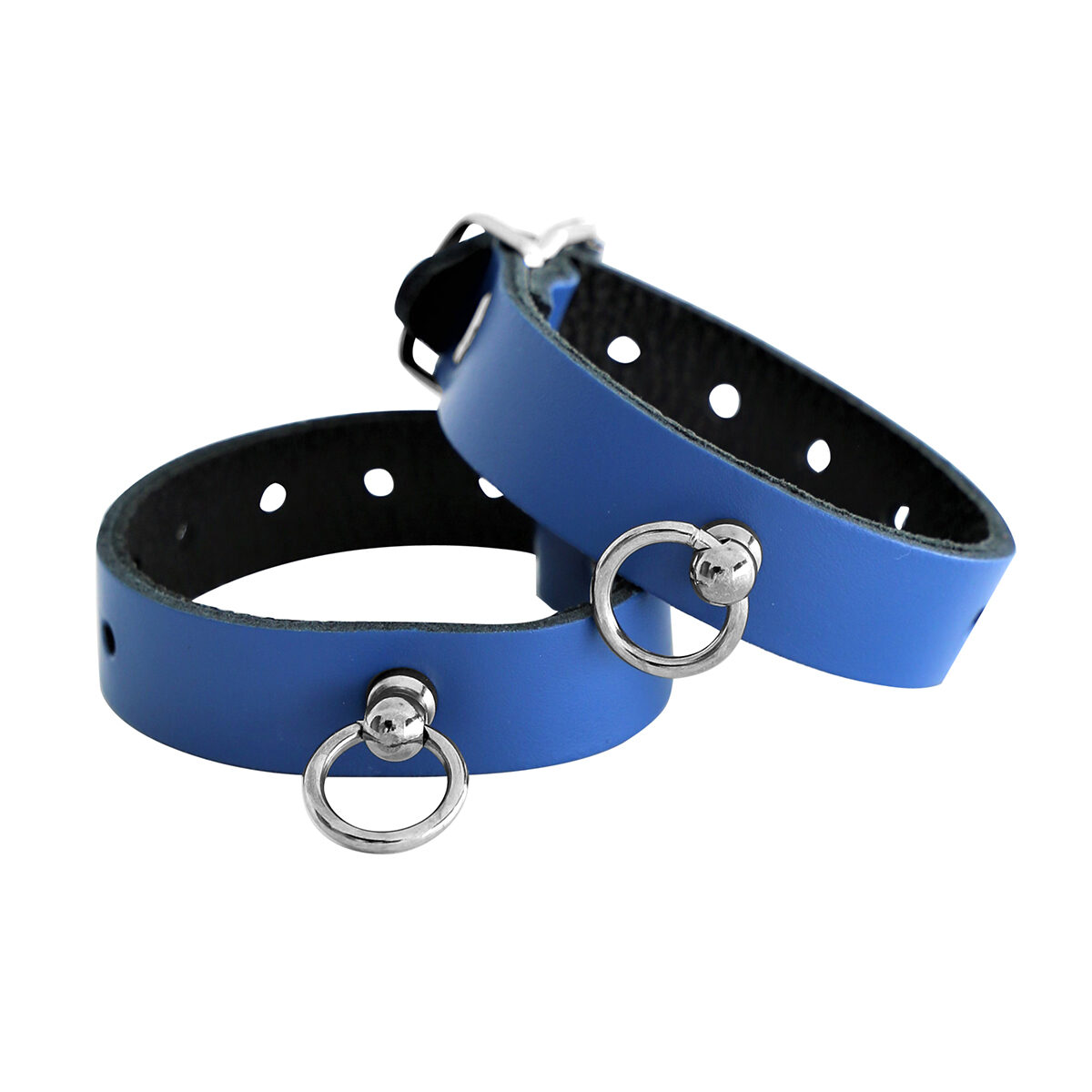 Leather Handcuffs Mini O - Ring