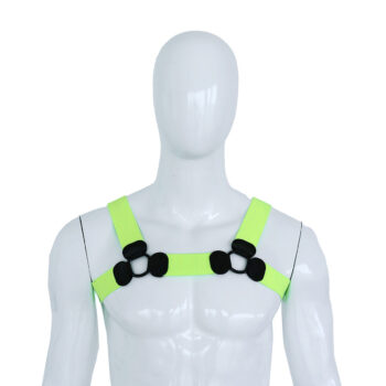Elastic Chest Harness Green L/XL