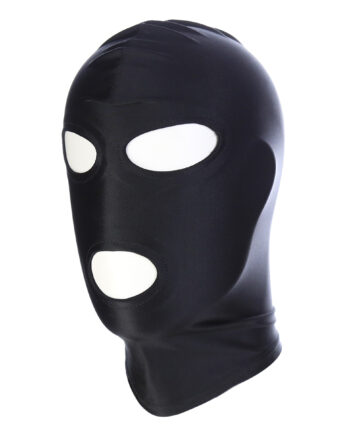 Black BDSM Hood Classic 3 Hole