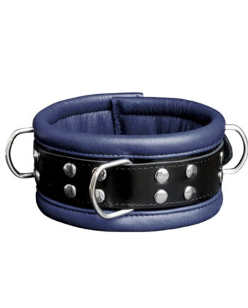 Leather Collar Blue - 6