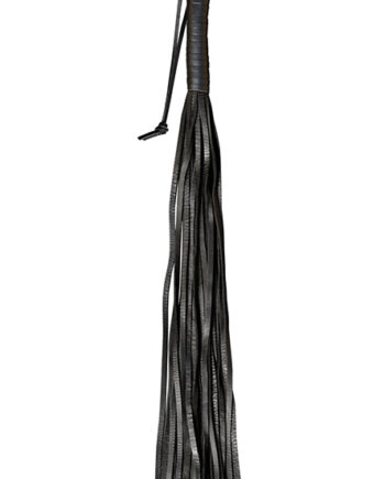 Leather Black Whip Soft - 24 Strings