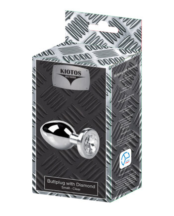 Kiotos Bizarre - Buttplug with Diamond - Small Clear