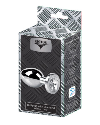 Kiotos Bizarre - Buttplug with Diamond - Medium Clear
