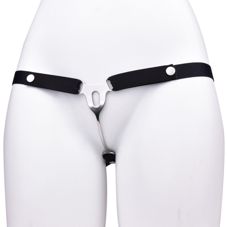 Male to Female Chastity Plate with Belt