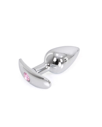 Aluminium Handle Buttplug Pink Gem