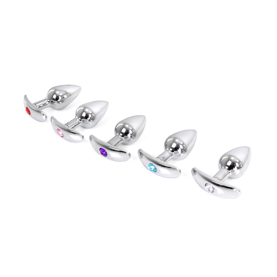 Aluminium Handle Buttplug Pink Gem