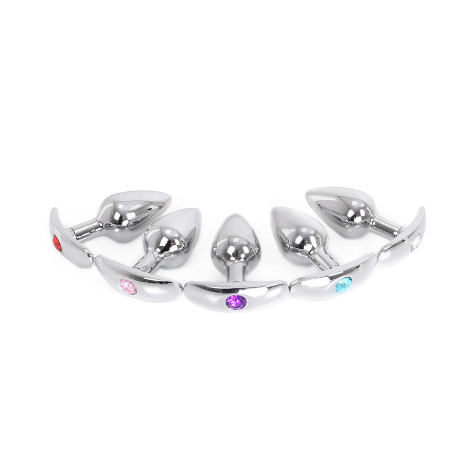 Aluminium Handle Buttplug Pink Gem