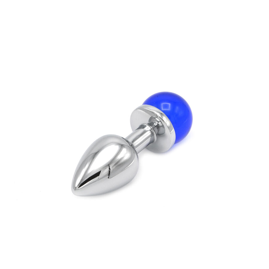 Anal Plug Ball Gem Blue