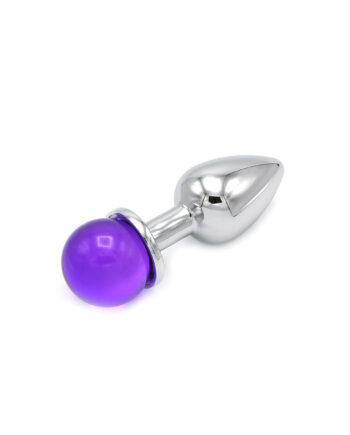 Anal Plug Ball Gem Purple