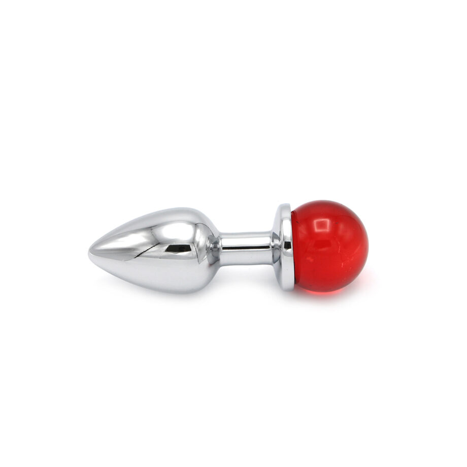 Anal Plug Ball Gem Red