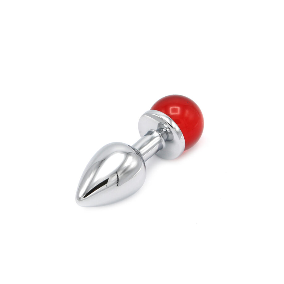 Anal Plug Ball Gem Red