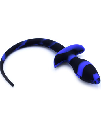 Anal Plug Dog Tail Black/Blue
