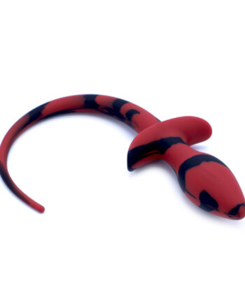 Anal Plug Dog Tail Black/Red