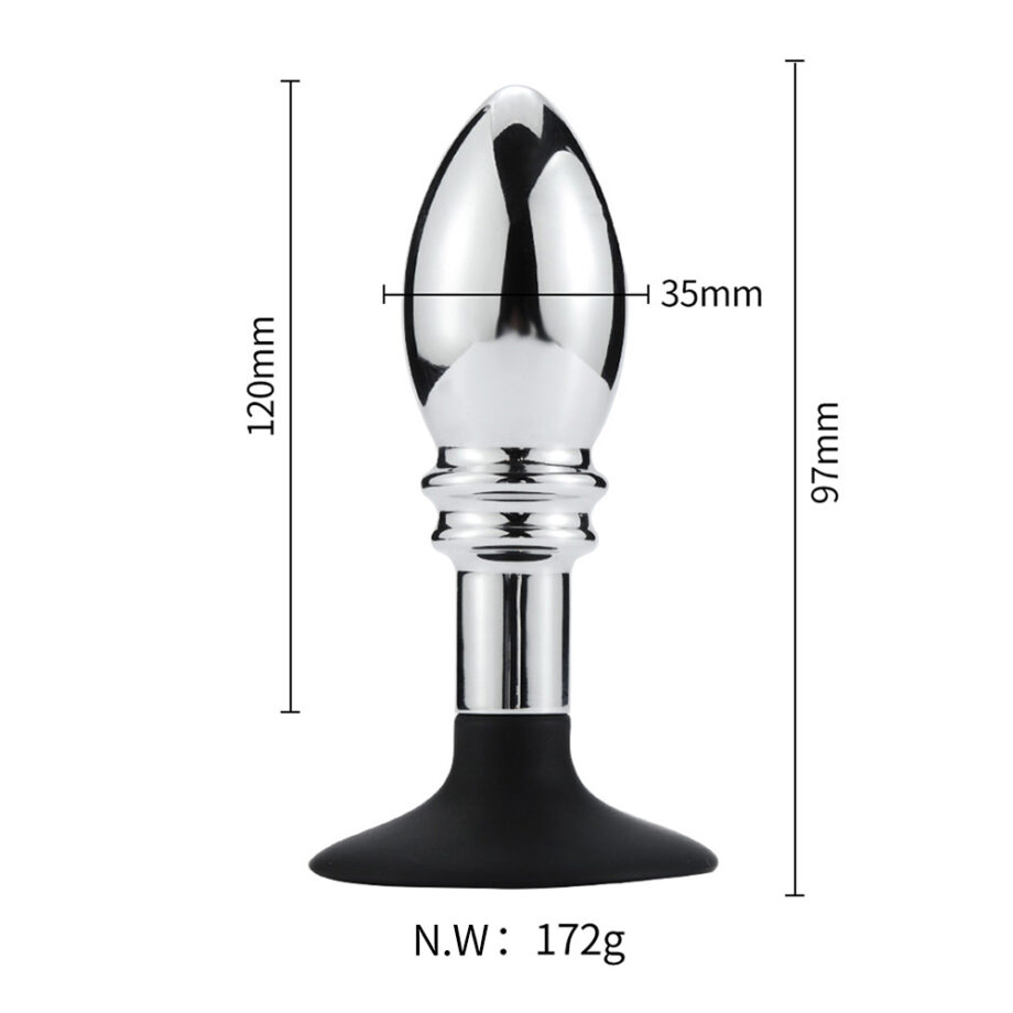 Anal Plug With Suction Cup-One Ball