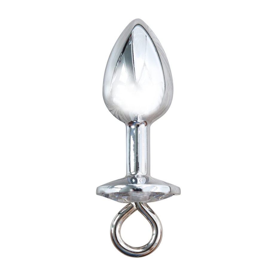 Anal Plug with Chain Leash