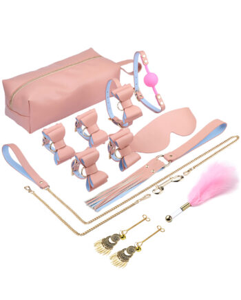 BDSM Bowties 10 Item Kit - Pink