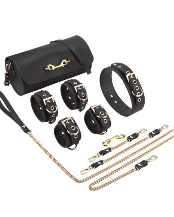 BDSM Deluxe 5 Item Kit - Black