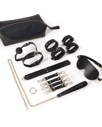 BDSM Fancy 9 Item Kit - Black