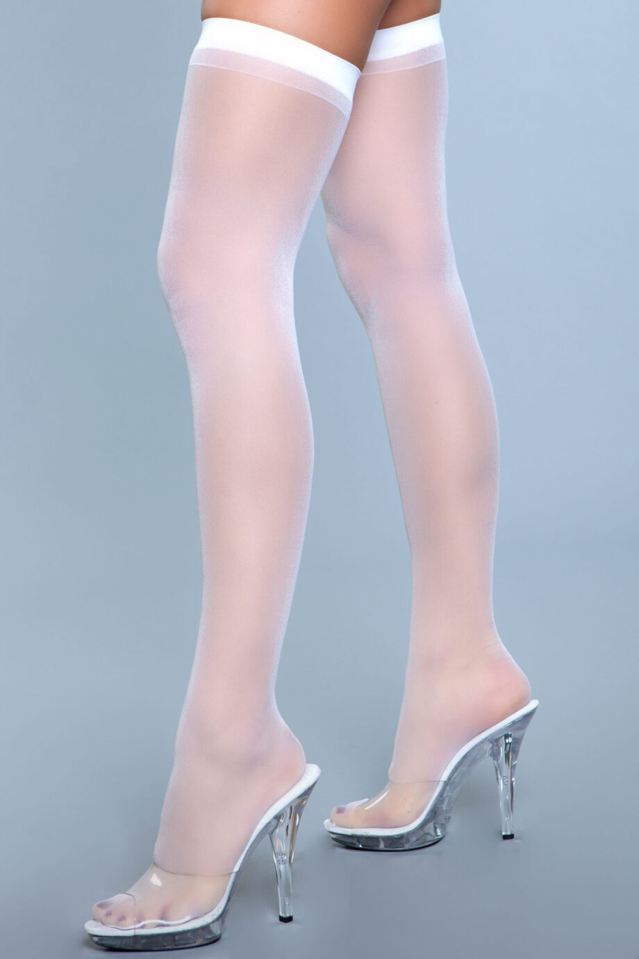 Best Behavior Thigh Highs - WH / OS
