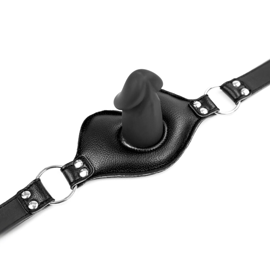 Big Lips Penis Gag Black