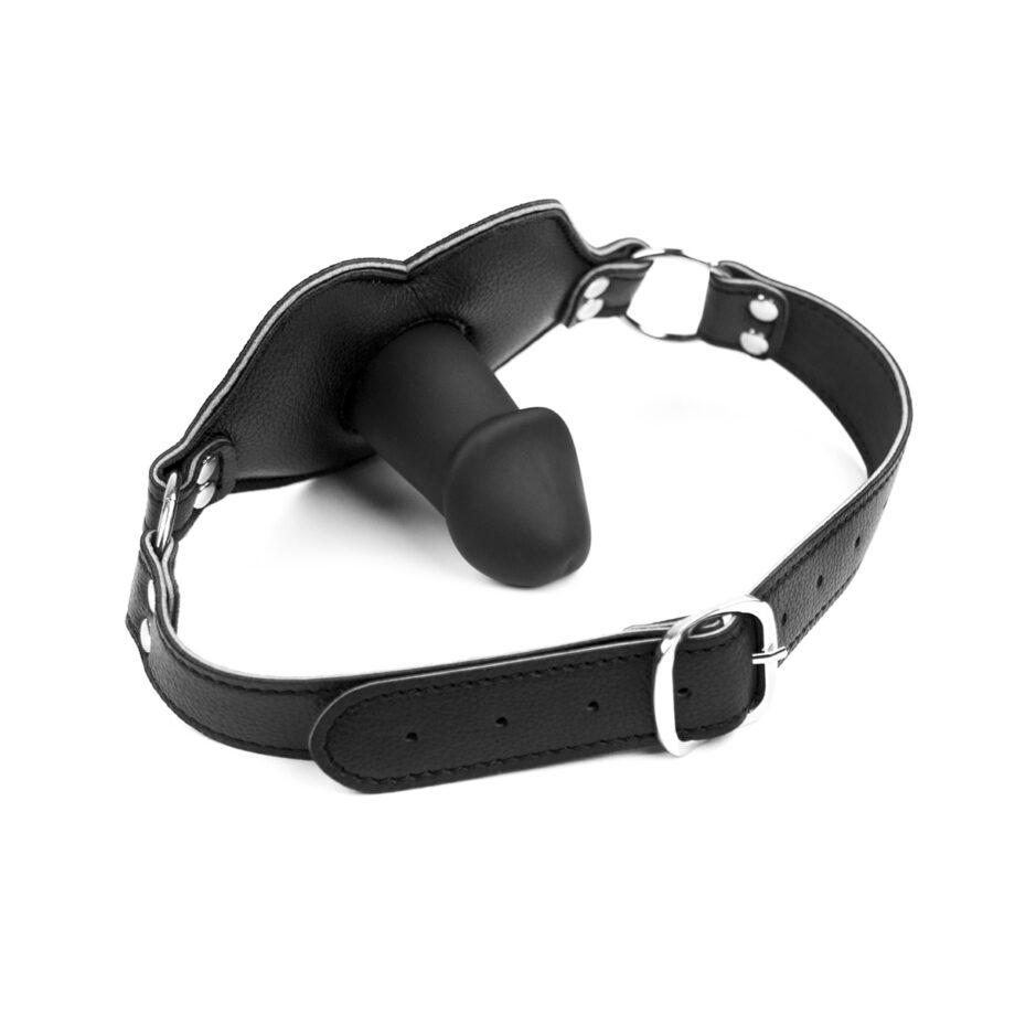 Big Lips Penis Gag Black
