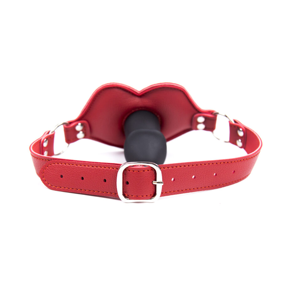 Big Lips Penis Gag Red