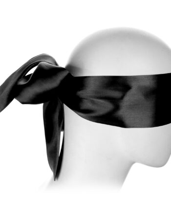 Black Blindfold Satin Look