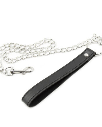 Black Leash with Chain