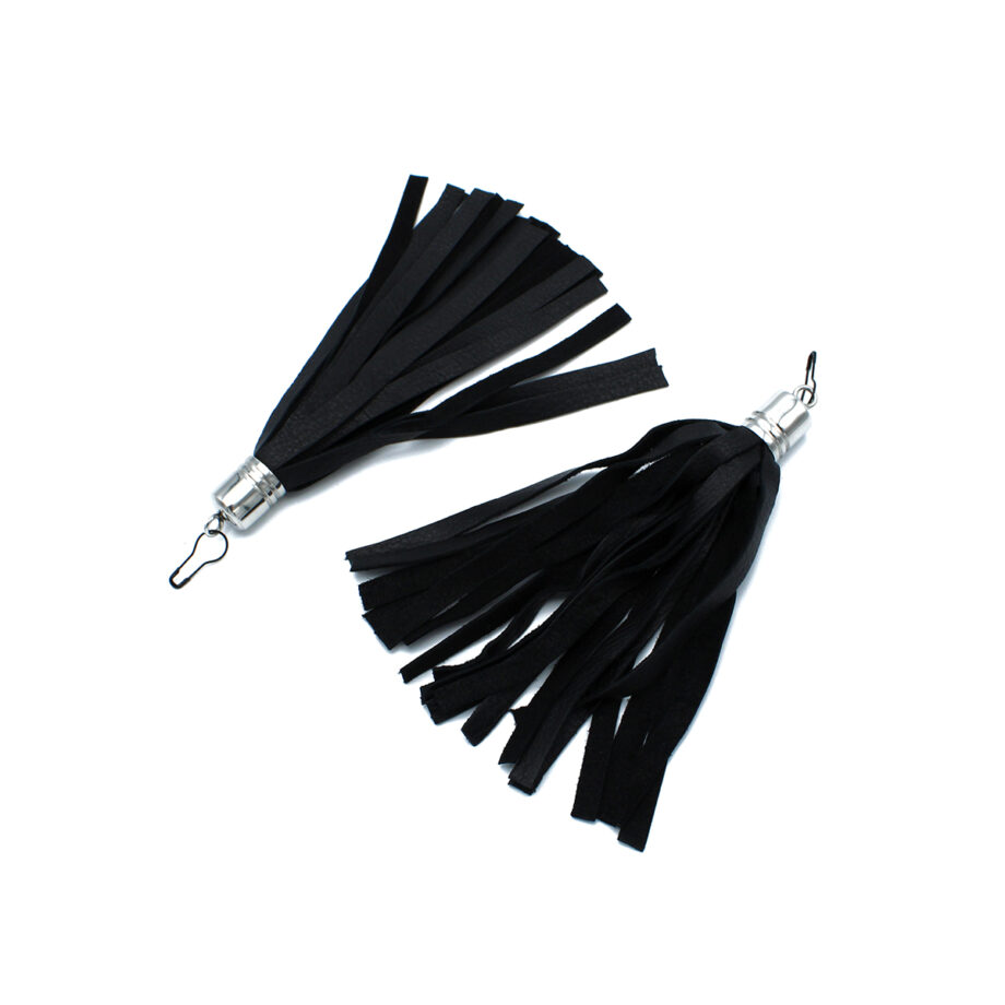Black Leather Earring Whip