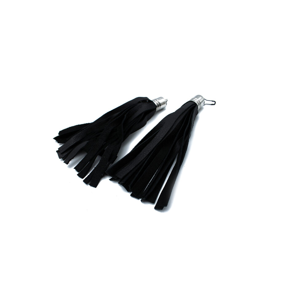 Black Leather Earring Whip