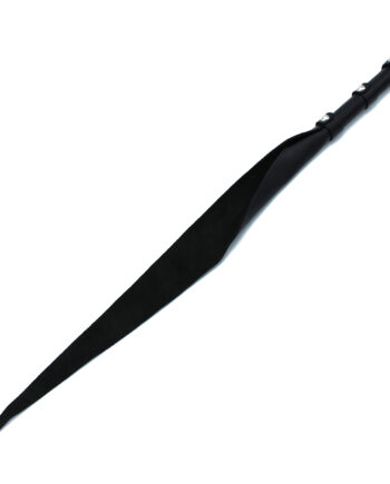 Black Leather Single Flap Whip D-Ring