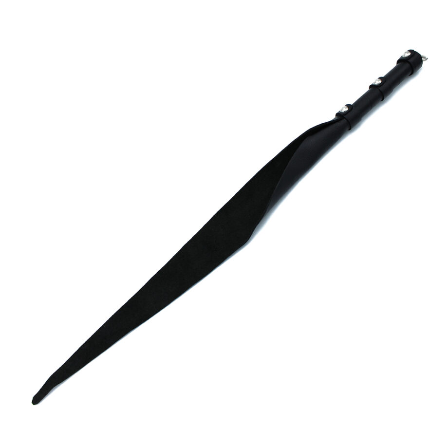 Black Leather Single Flap Whip D-Ring