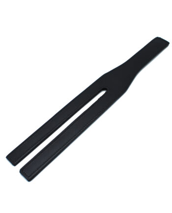 Black Leather Y-Split Paddle