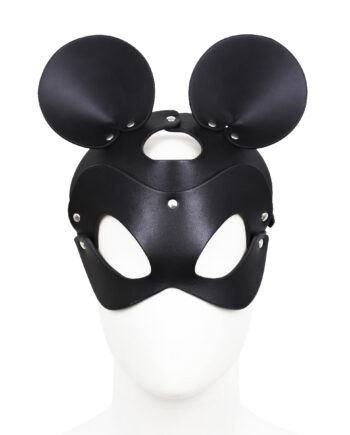 Black Mouse Leather Mask