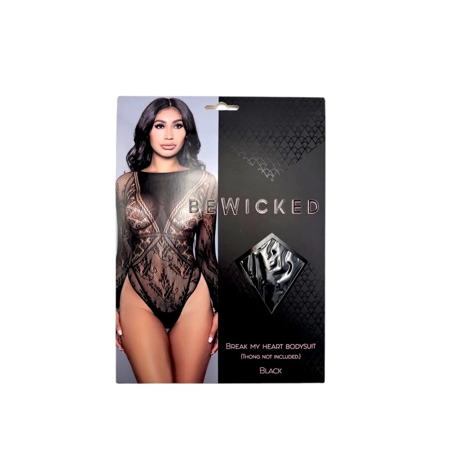 Break My Heart Bodysuit - BLK / OS