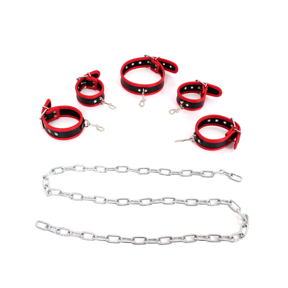 Budget Body Restraints Set Black & Red