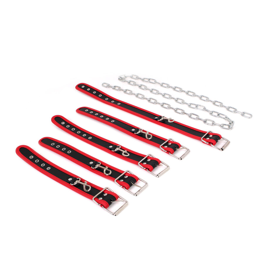 Budget Body Restraints Set Black & Red