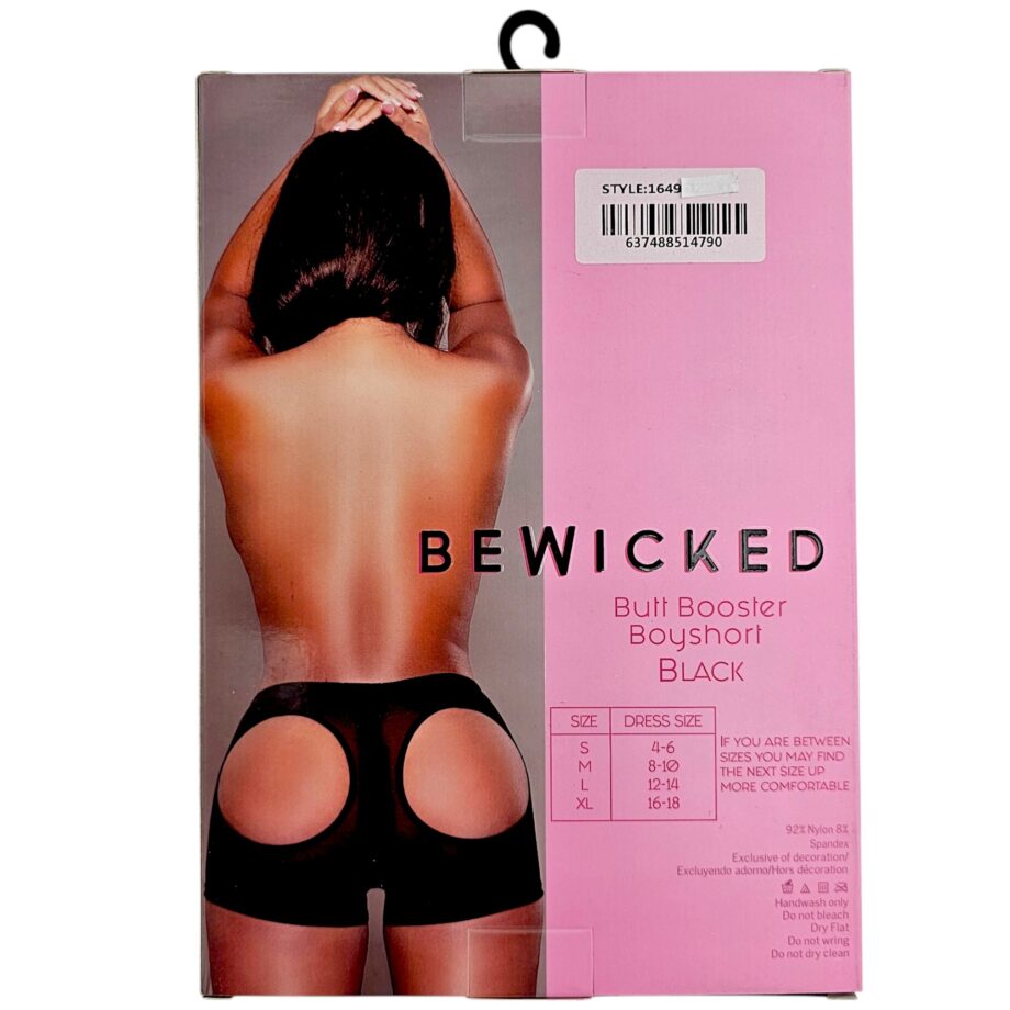 Butt Booster Boyshort - BLK / S