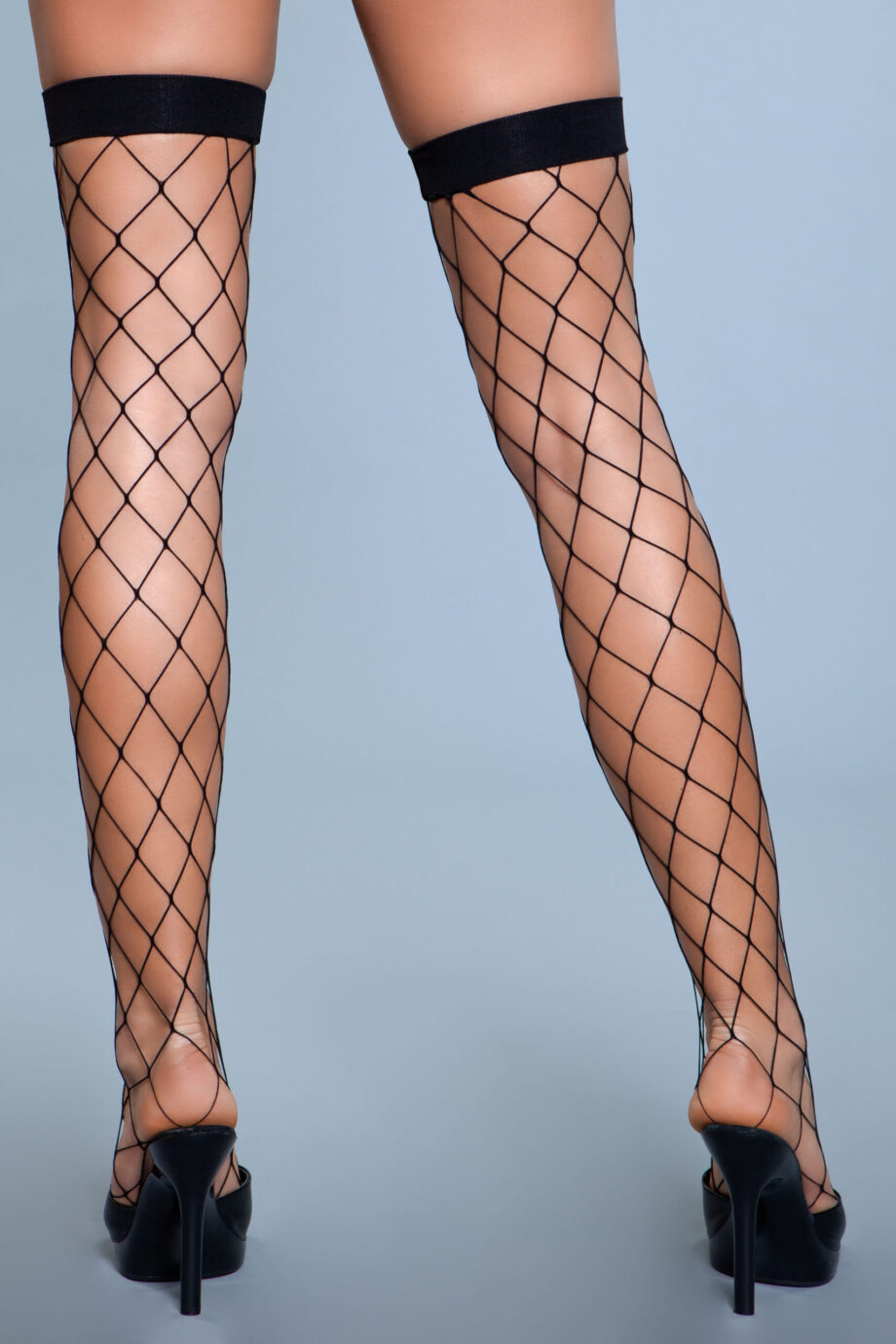 Caught In My Trap Thigh Highs - BLK / OS