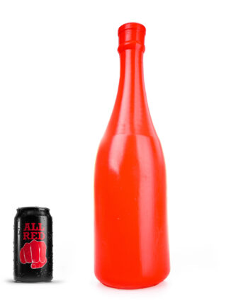 Champagne Bottle Large Red