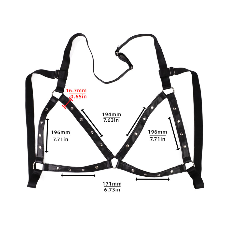 Circular Nipple Clamps Bells & Leather Harness