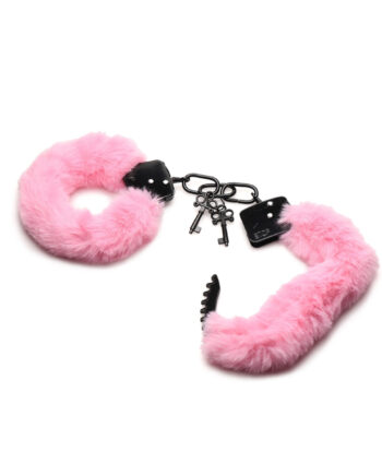 Cuffed In Fur Furry Handcuffs - Pink