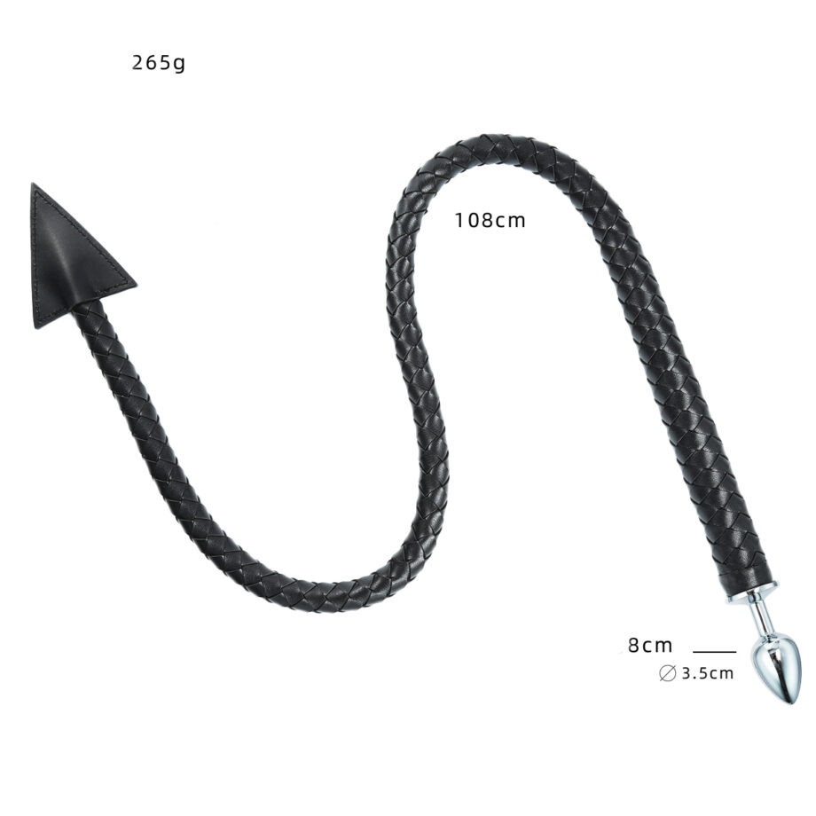 Devil Tail Buttplug and Weaved Whip